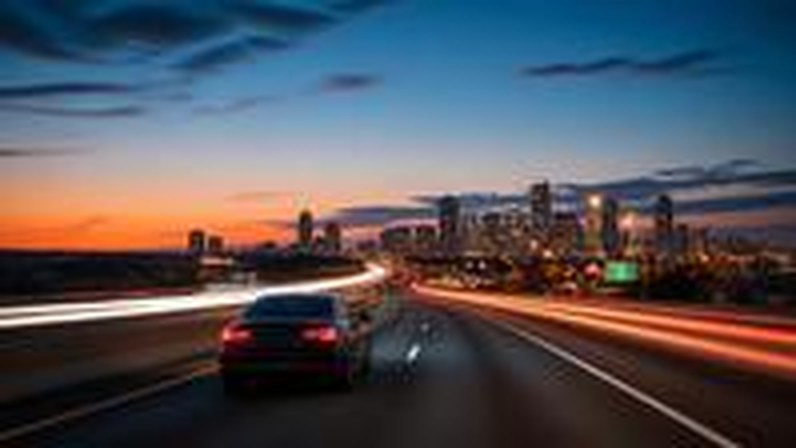 Boston skyline at dusk